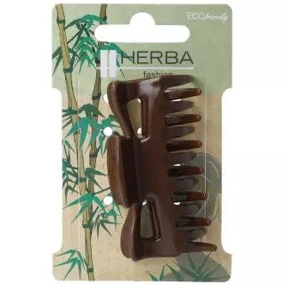 Екологічно чиста кліпса Herba 5,9см коричнева