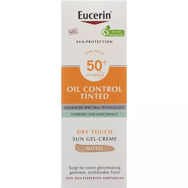 EUCERIN SUN Масло для лица Cont Gel Cr Med LSF50+