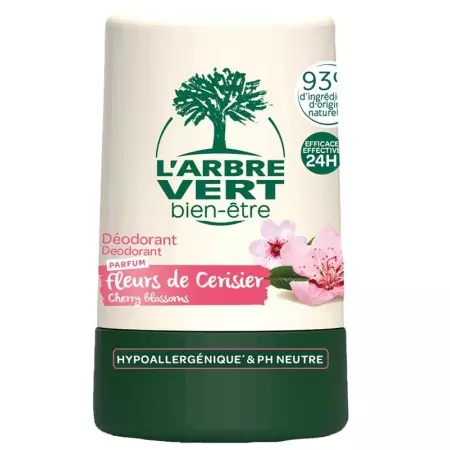 L&#39;ARBRE VERT Eco Deodorant Roll on Kirschbl Ham FR