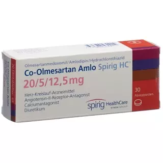 Co-Olmesartan Amlo Spirig HC Filmtabl 20/5/12,5 мг 30 шт.