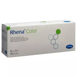 RHENA Color Elast Binde 8cmx5m blau offen