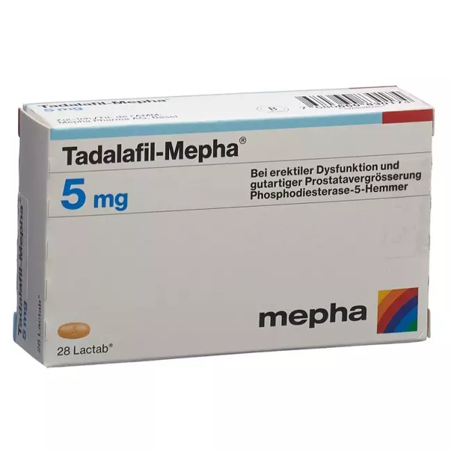 Tadalafil-Mepha Filmtabl 5 мг 84 шт