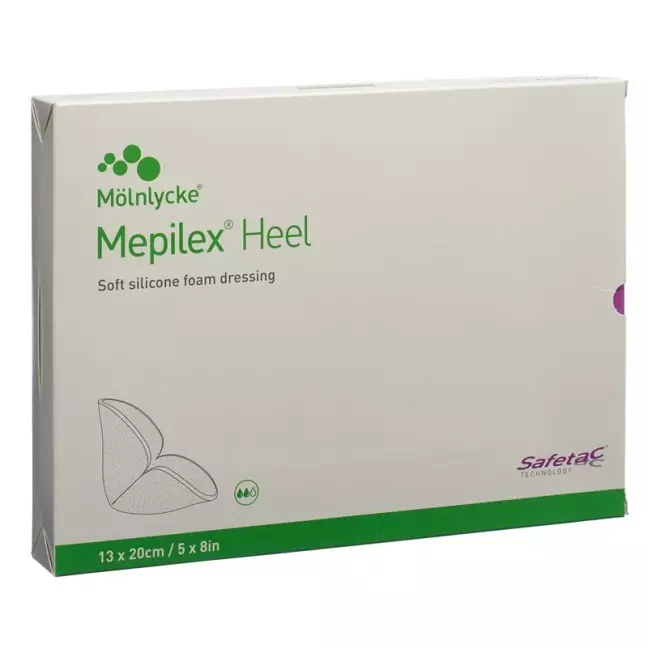 MEPILEX Heel Foam Verb 13x20cm Silicone (n)