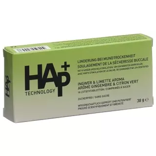 HAp+ Lollipops Ginger &amp; Lime Flavour 16 шт