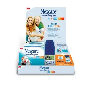 3M NEXCARE ColdHot Promo CDU Disp 12 Com+Spray/Набір