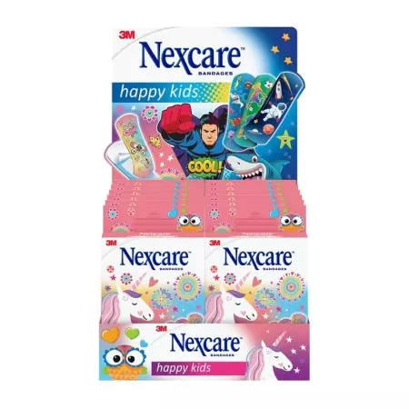 3M NEXCARE Disp Nursery Happy Kids Magic 12 шт