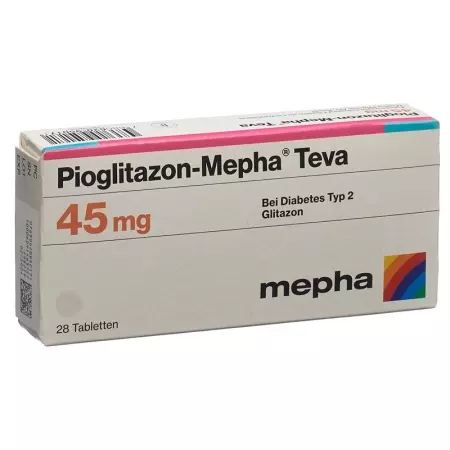 Pioglitazone-Mepha Teva Tabl 45 мг 28 шт