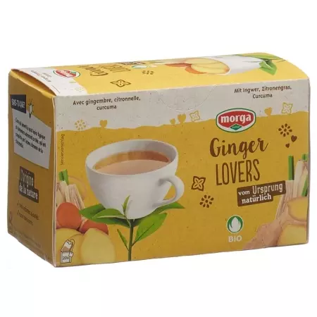 Чай Morga Ginger Lovers з кришкою органічний бутон пакетик 20 шт