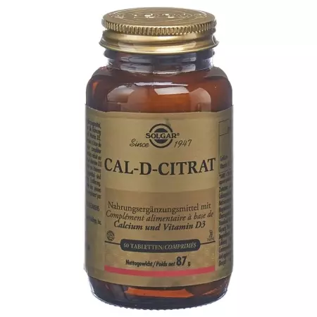 Solgar Cal-D-Citrate Tabl 60 шт
