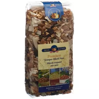 BioKing Premium Crunchy Muesli Nut Organic Bag 375 г
