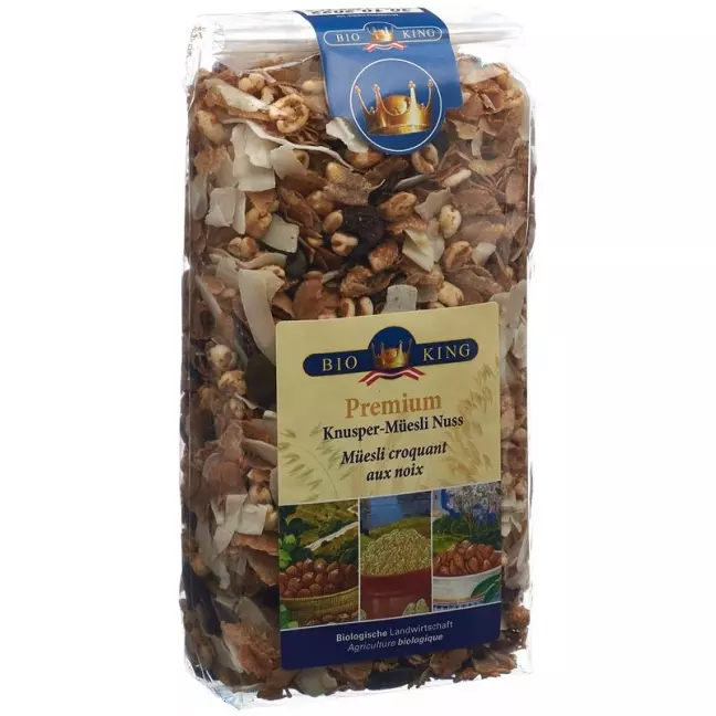 BioKing Premium Crunchy Muesli Nut Organic Bag 375 г