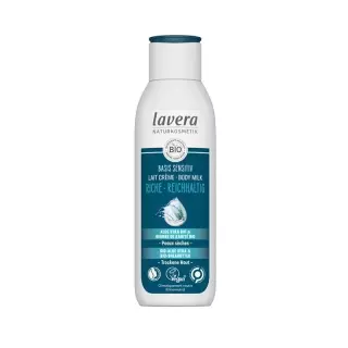 Lavera Basis Sensitive Body Milk Rich Aloe Vera &amp; Shea Bottle 250 мл