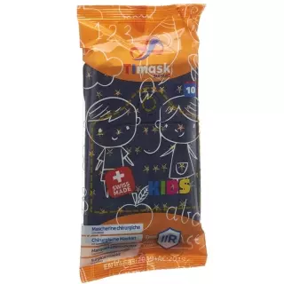 Одноразова медична маска TImask тип IIR KIDS Christmas 10 шт