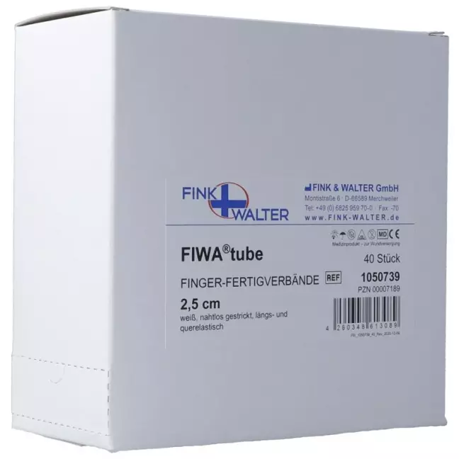 Бинти для пальців трубчасті FIWA 2,5 см картон 40 шт