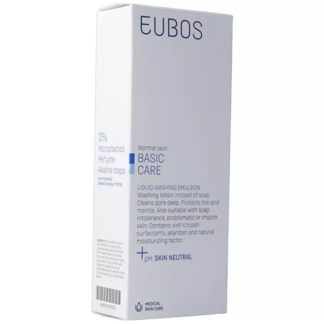 Рідке мило Eubos без запаху блакитний флакон 200 мл