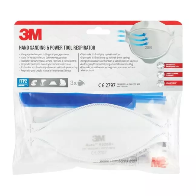 Респіраторна маска 3M Aura FFP2 o Vent 9320D+