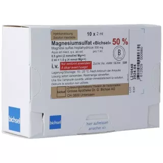 Магнію сульфат Bichsel Inj Lös 50% 2ml Amp 10 шт