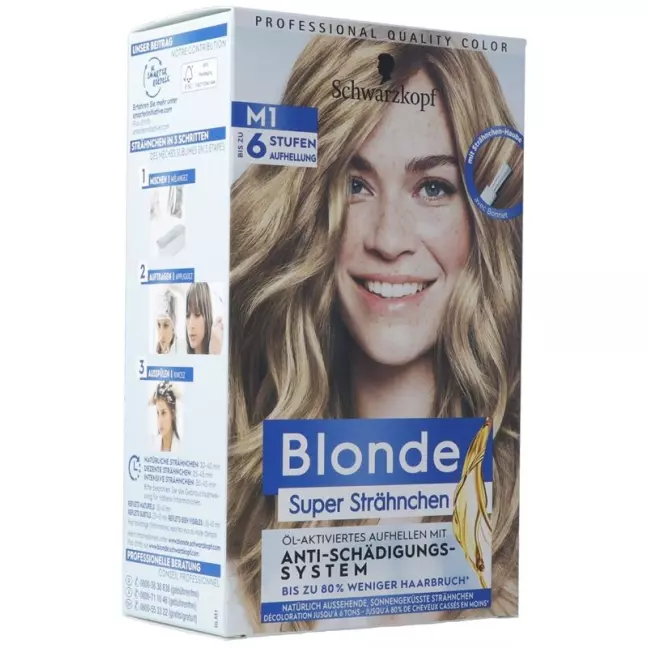SCHWARZKOPF BLONDE M1 Super Strähnchen SCHWARZKOPF BLONDE M1 Super Strähnchen