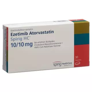 ЕЗЕТІМІБ Аторваст Спіріг HC табл. 10 мг/10 мг