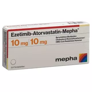 ЕЗЕТІМІБ Аторваст Мефа плівкова таблетка 10 мг/10 мг