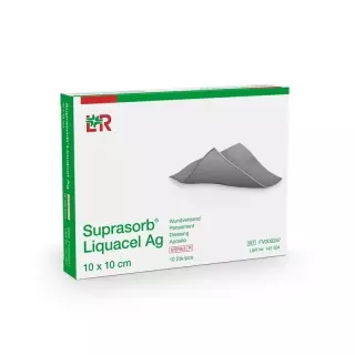 SUPRASORB Liquacel Ag 10x10cm