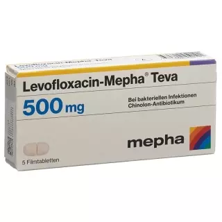 ЛЕВОФЛОКСАЦИН Mepha Teva Filmtabl 500 мг