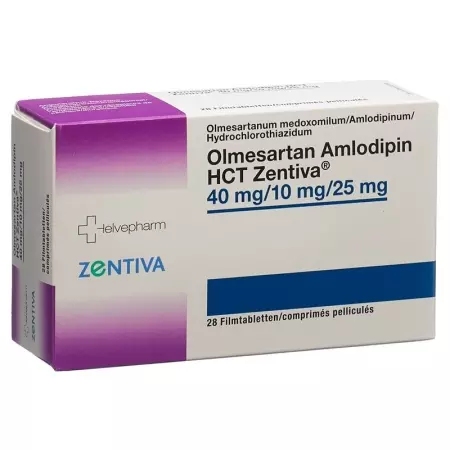 Олмесартан Амлодипін НСТ Zentiva Filmtabl 40/10/25 мг 98 шт.