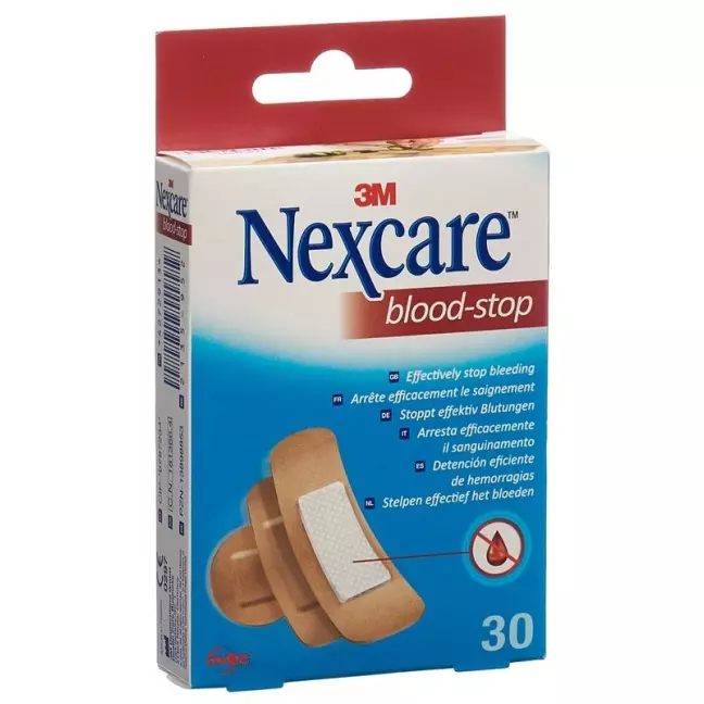 Пластирі 3M Nexcare Blood-Stop 3 розміри змішані 30 шт.