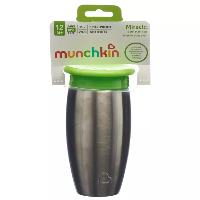 MUNCHKIN Miracle Edelstahlflasche 296ml MUNCHKIN Miracle Edelstahlflasche 296ml