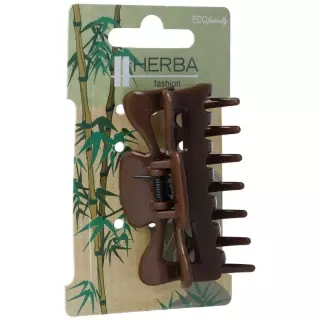 Екологічно чиста кліпса Herba 5,9см коричнева