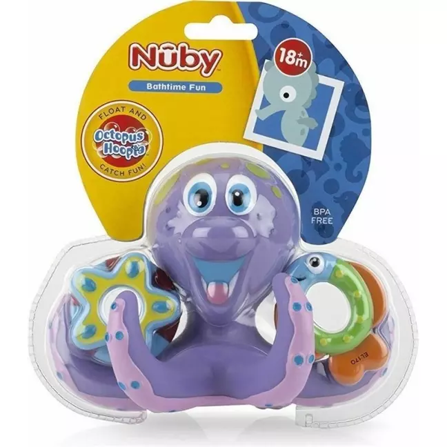 NUBY Плаваючий восьминіг з ігровими фігурками