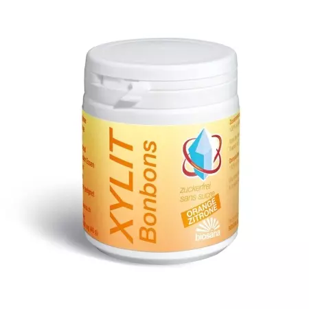 Цукерки Biosana Xylitol апельсин/лимон 80 шт Цукерки Biosana Xylitol апельсин/лимон 80 шт