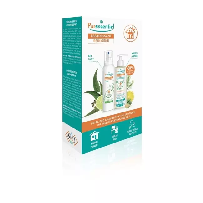 Puressentiel Cleansing Box Air Spray 200 мл + рідке мило 250 мл