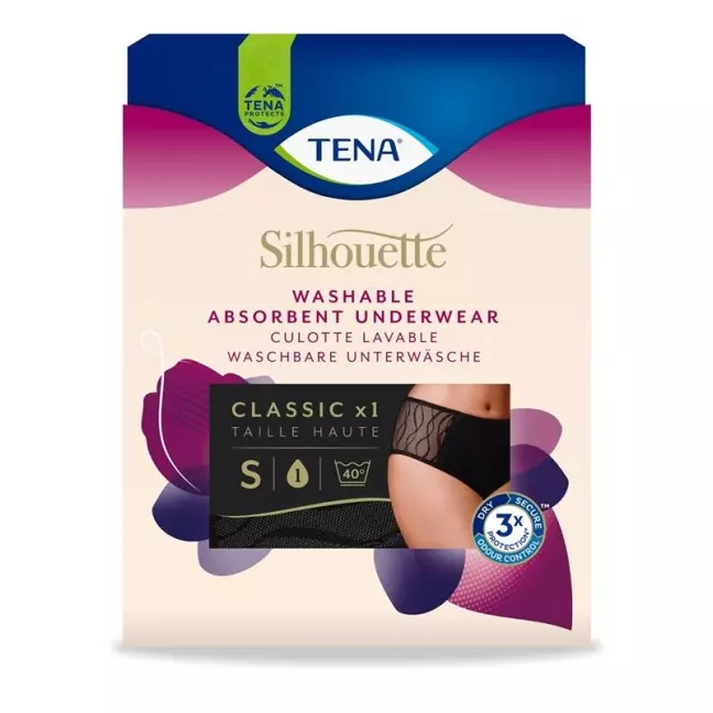 TENA Silhou Class Washable Underwear S чорний