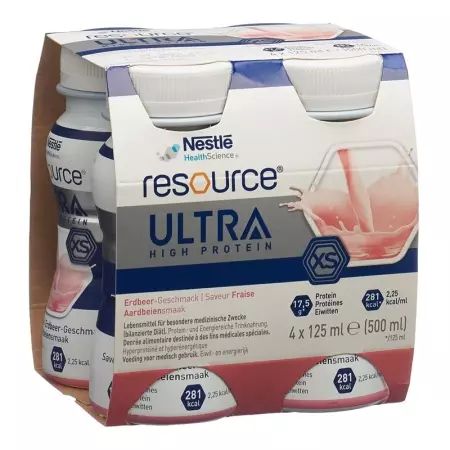 Resource Ultra High Protein XS Strawberry 4 Fl 125 мл