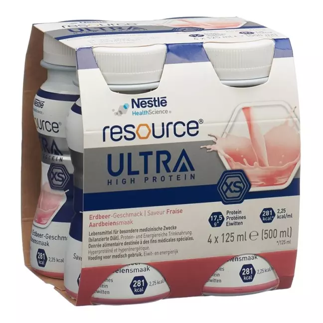 Resource Ultra High Protein XS Strawberry 4 Fl 125 мл