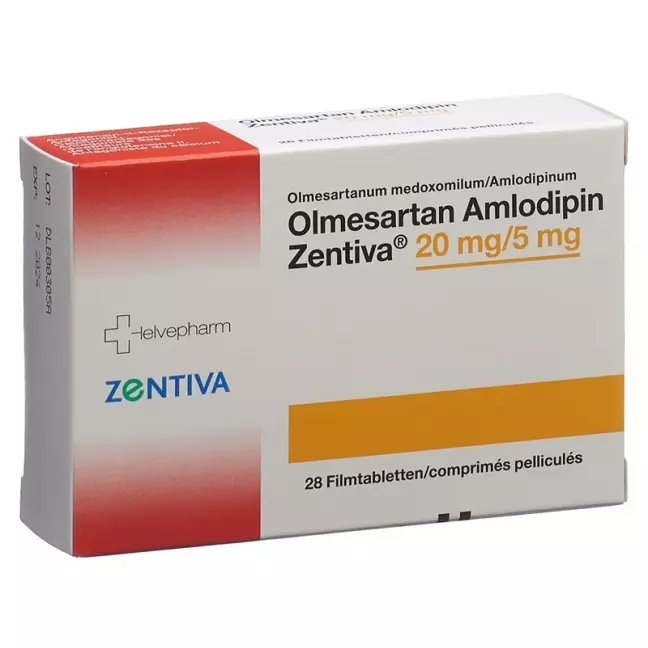 OLMESARTAN AMLO Zentiva Filmtable 20/5 мг OLMESARTAN AMLO Zentiva Filmtable 20/5 мг