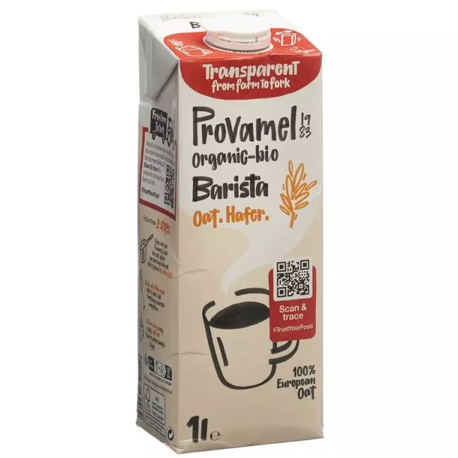 Напиток Provamel овсяный Barista Organic 1л Напиток Provamel овсяный Barista Organic 1л