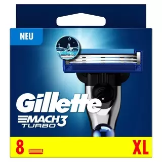 Леза Gillette Mach3 Turbo 3D system 8 шт