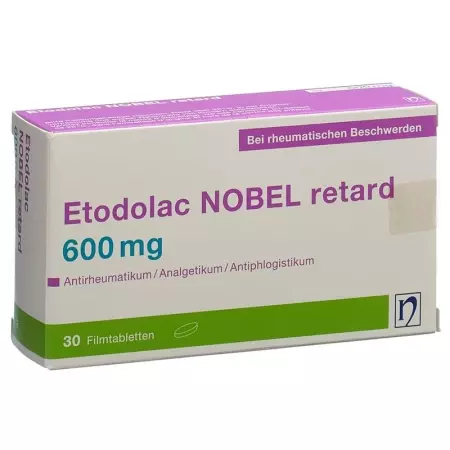 ЕТОДОЛАК НОБЕЛЬ Ret Filmtable 600 мг ЕТОДОЛАК НОБЕЛЬ Ret Filmtable 600 мг