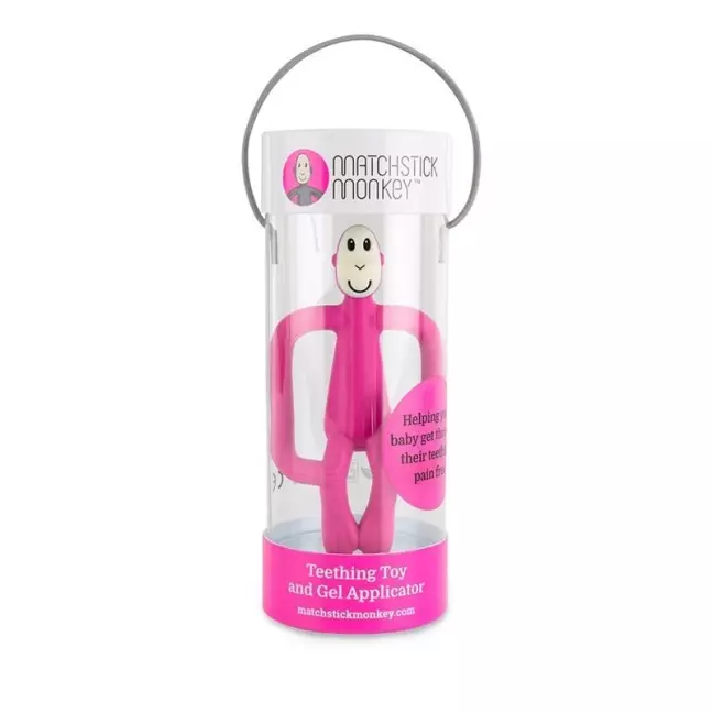 MATCHSTICK MONKEY Teething Toy pink