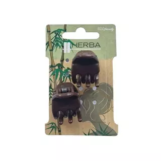 Затискач Herba Ecofriendly 2,2 см коричневий 2 шт