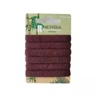 Екологічна гумка для волосся HERBA Ø5 см коричнева