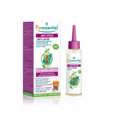 Лосьйон проти вошей PURESSENTIEL з гребінцем