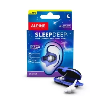 Беруші ALPINE SleepDeep з євро отвором 1 пара