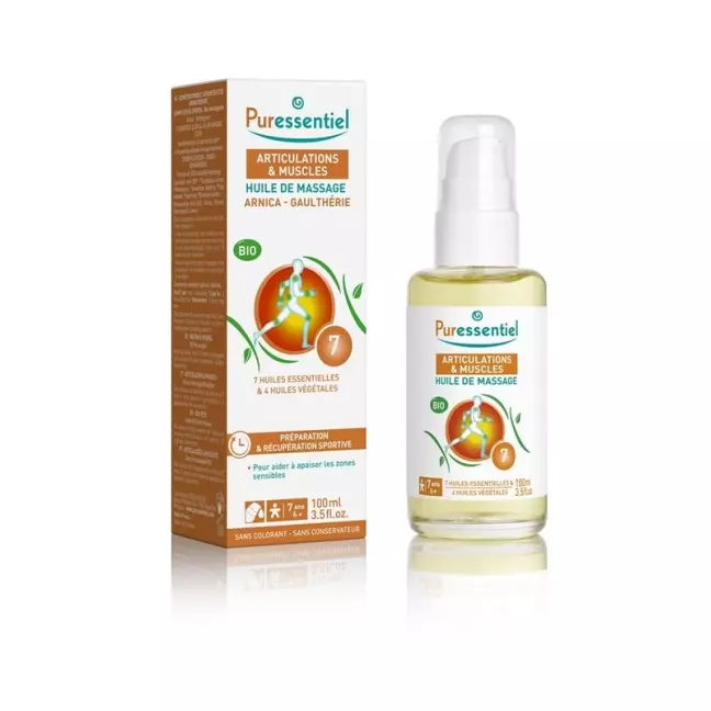 Масло для масажу PURESSENTIEL Musclean Arn-Win organic