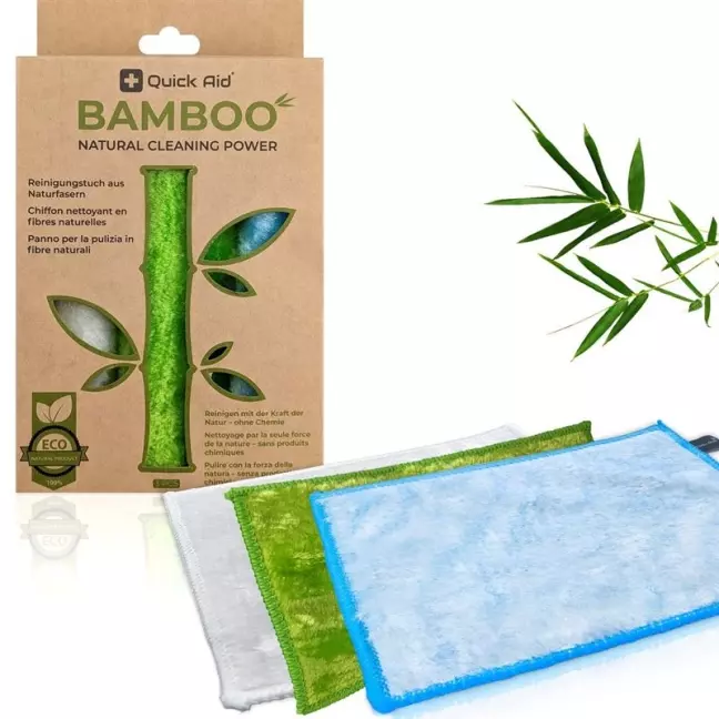 QUICK AID Bambus-Reinigungstuch Set QUICK AID Bambus-Reinigungstuch Set