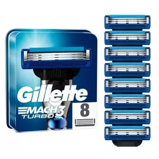 Леза Gillette Mach3 Turbo 3D system 8 шт