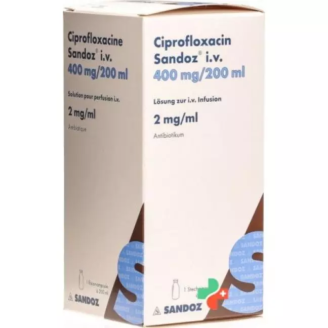 Ciprofloxacin Sandoz 400 mg 200 ml Ciprofloxacin Sandoz 400 mg 200 ml
