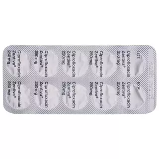 Ciprofloxacin Zentiva Filmtabletten 250mg 10 Stück